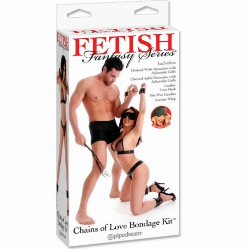 Kit BDSM light Chains Of Love Bondage Kit Fetish Fantasy Series immagine 1