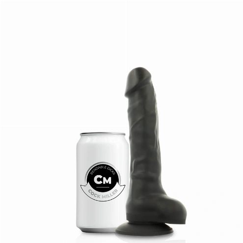 Strap On Cock Miller Imbracatura + Silicone Densita'' Articolabile Cocksil Nero 18 Cm Cock Miller immagine 4